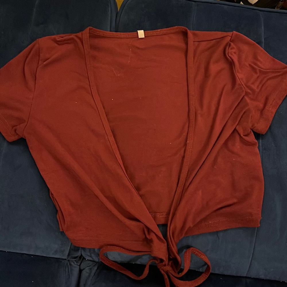 Wrap body crop top